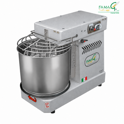 Famag IM8-S 10-Speed Removable Bowl Spiral Dough Mixer - Sparkle Silver