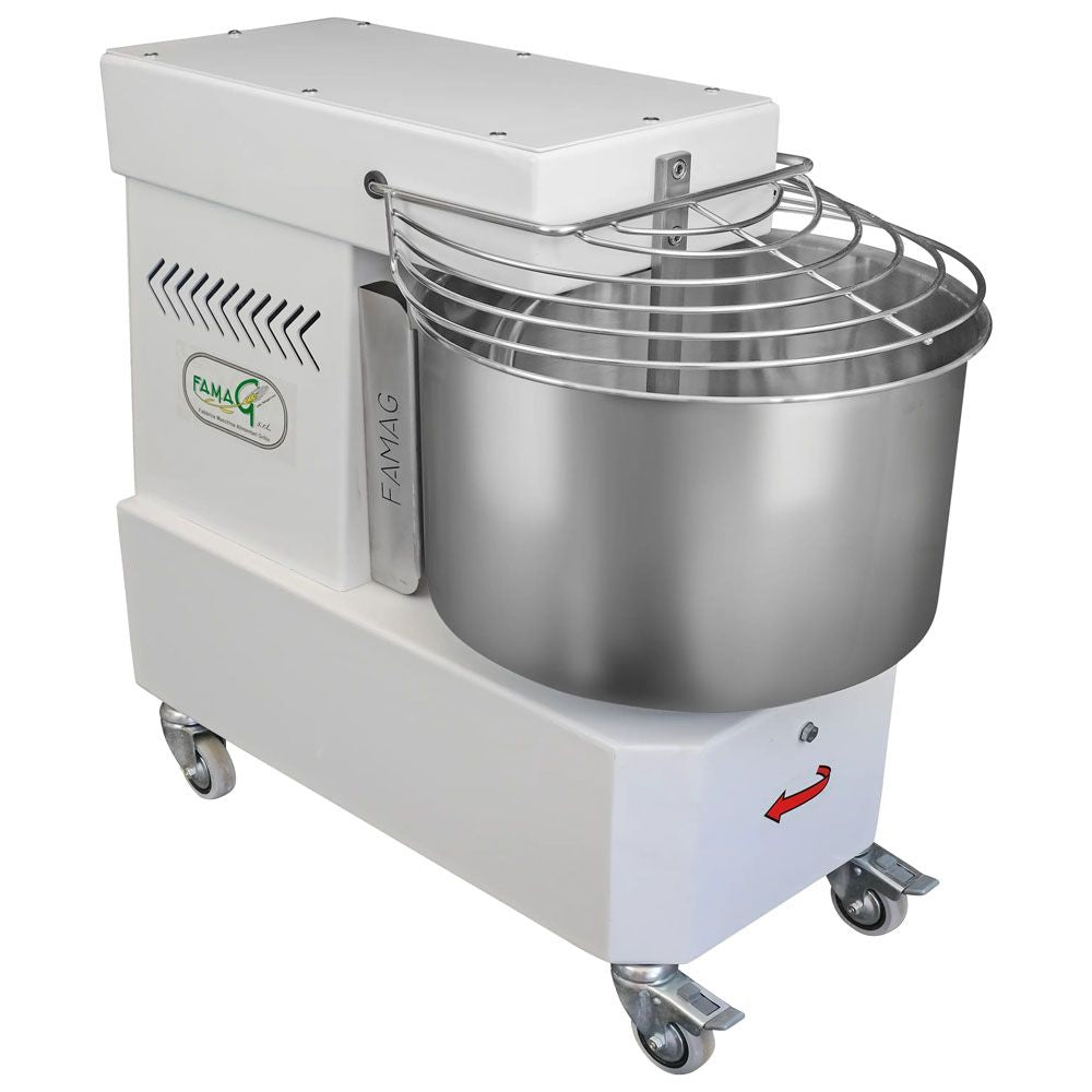 Famag IM20 Single Speed Spiral Dough Mixer - bowl detail