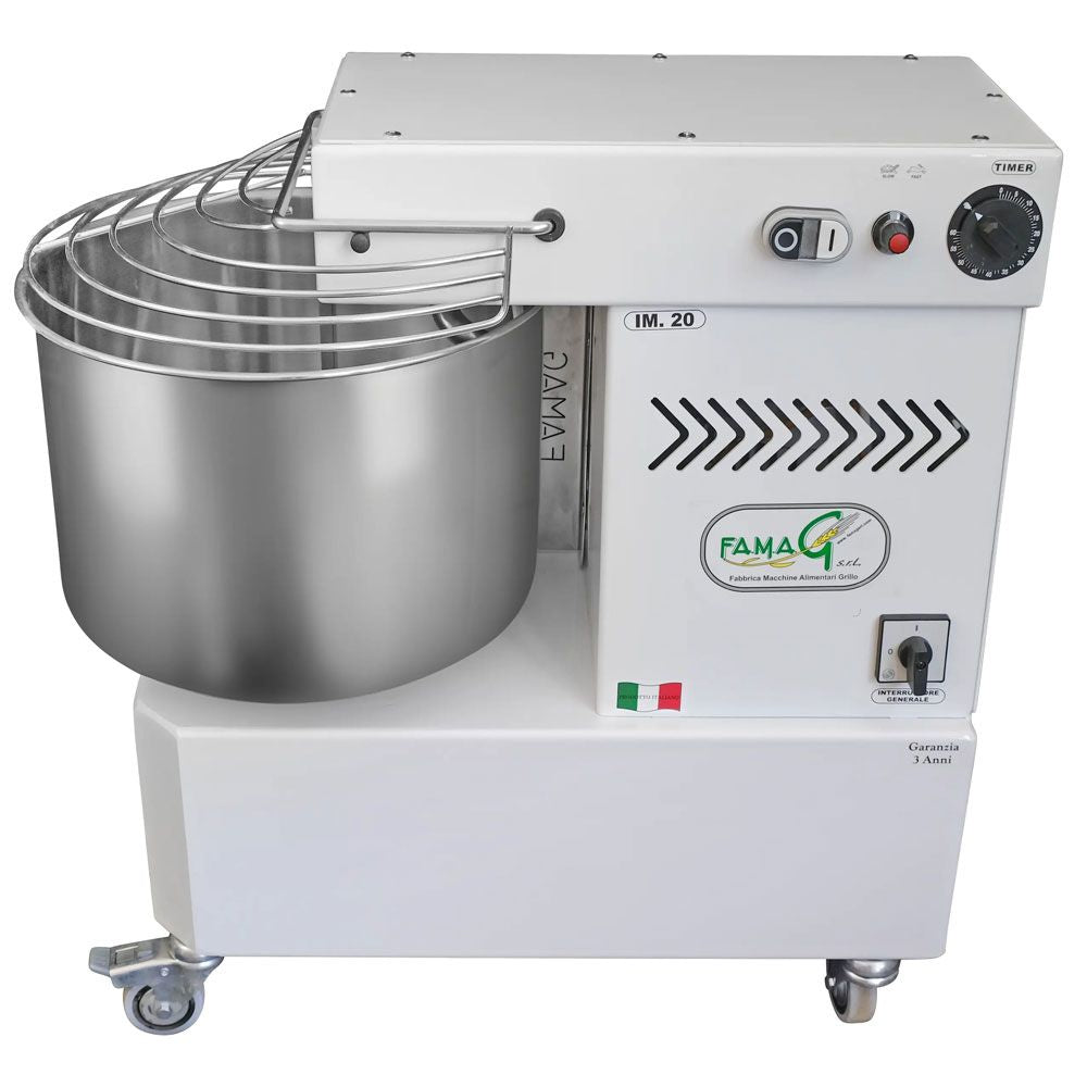 Famag IM20 10-Speed Spiral Dough Mixer - side view