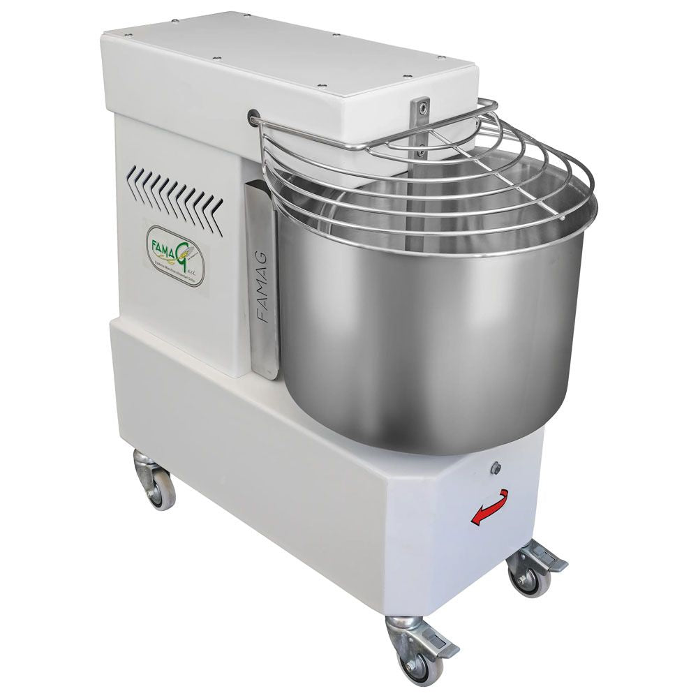 Famag IM20 10-Speed Spiral Dough Mixer - bowl detail