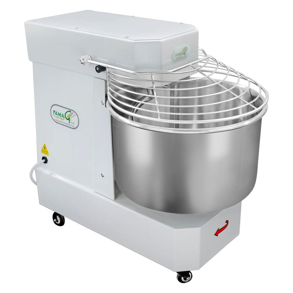 Famag IM30 10-Speed High Hydration Spiral Dough Mixer - bowl detail