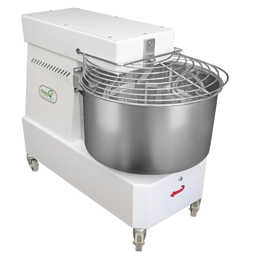 Famag IM40 Single Speed Spiral Dough Mixer - bowl detail