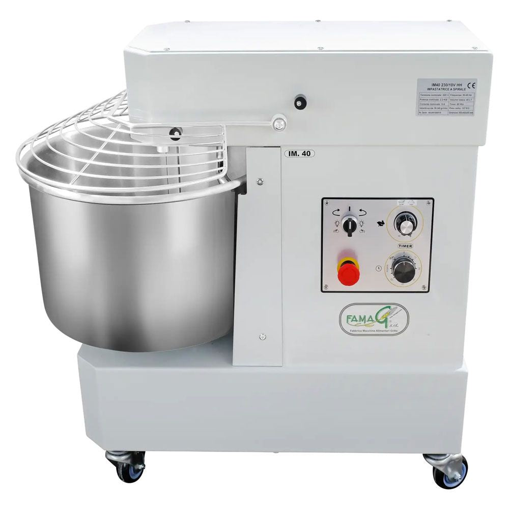 Famag IM40 10-Speed High Hydration Spiral Dough Mixer - side view
