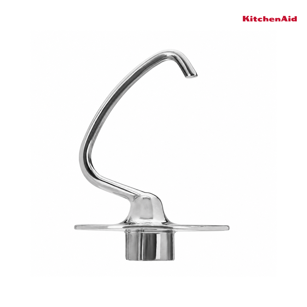 KitchenAid Stand Mixer Attachment, Stainless Steel Dough Hook for 4.5 and 5 QT Tilt-Head Stand Mixers — standardized KitchenAid cover