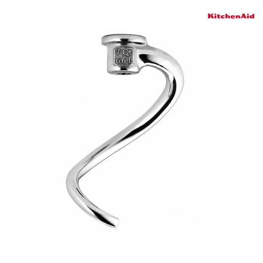 KitchenAid Stand Mixer Accessory, 7 Quart Stainless Steel Dough Hook — standardized KitchenAid cover