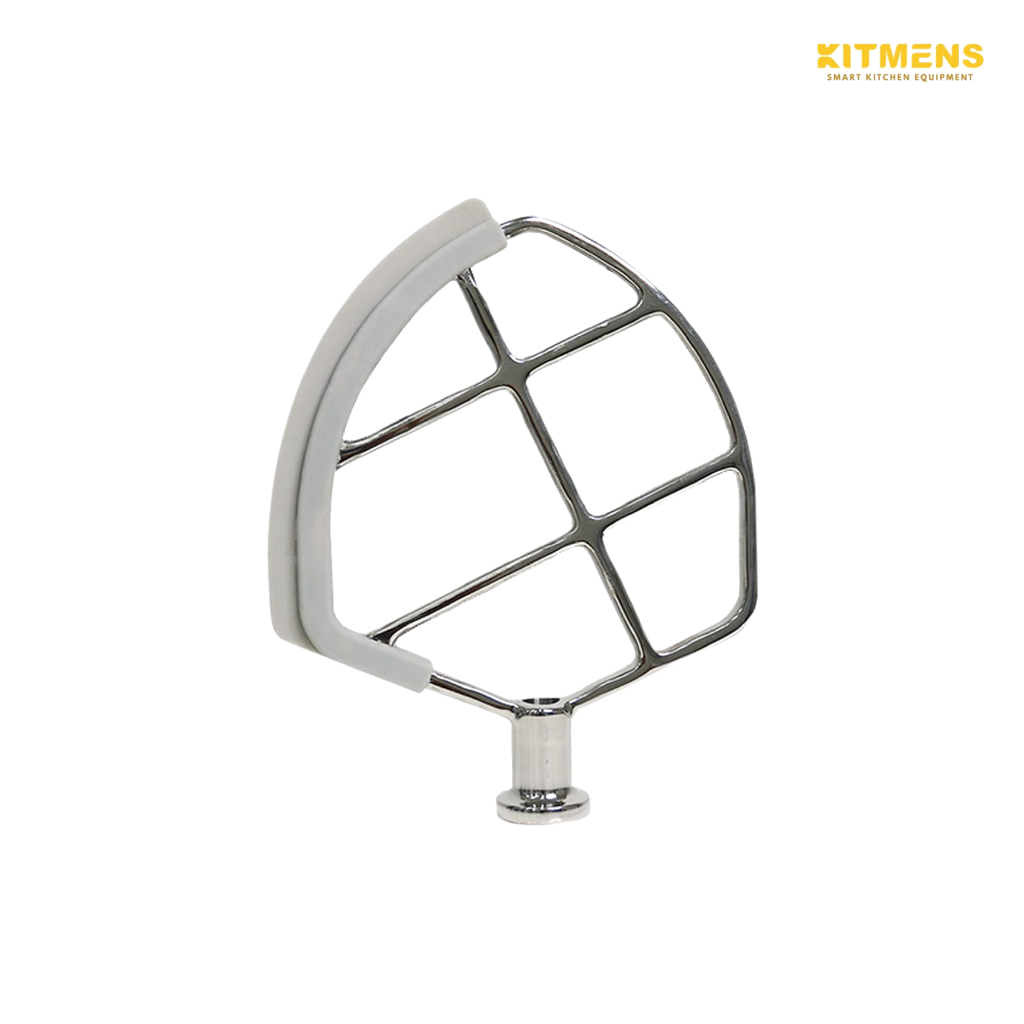 Kitmens Stainless Steel Flat Beater With Silicone for KM-B7