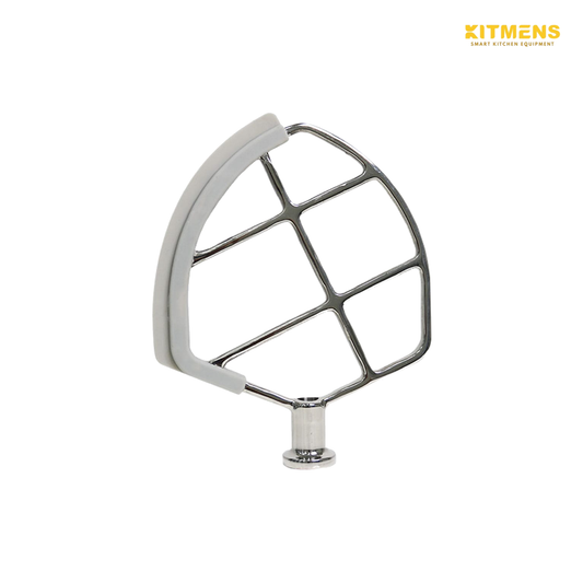Kitmens Stainless Steel Flat Beater With Silicone for KM-B7