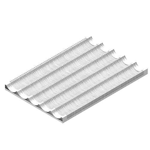 EKA KTF9P 5 lane perforated corrugated aluminium tray
