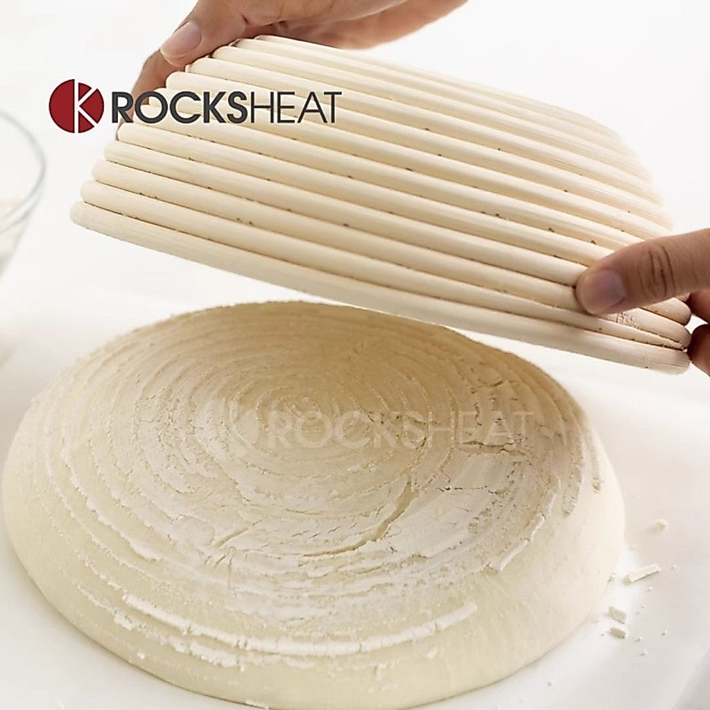 Dough turned out of a Rocksheat banneton