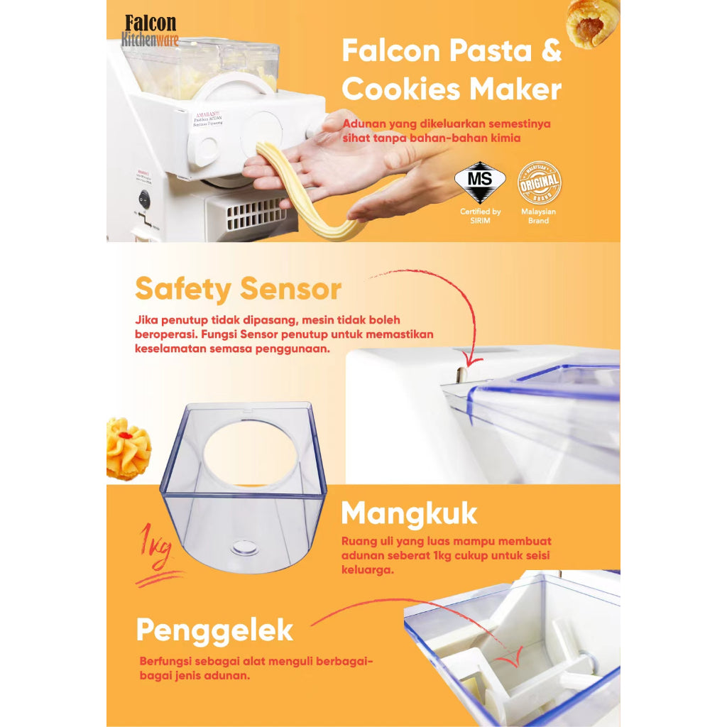 Safety sensor, bowl and roller