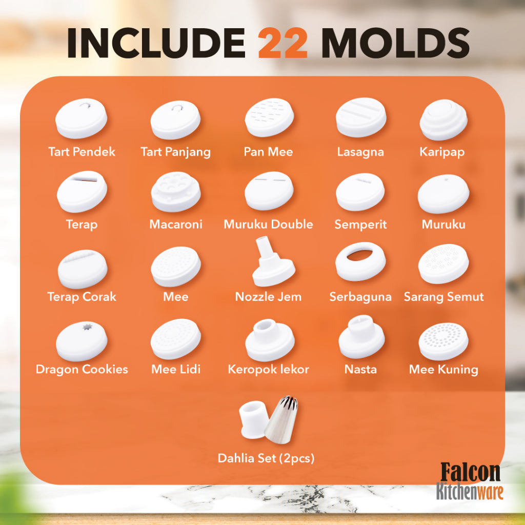 The 22 moulds included