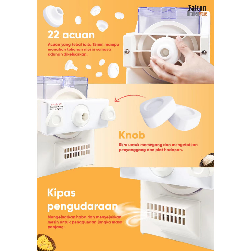 22 moulds, knob and cooling fan