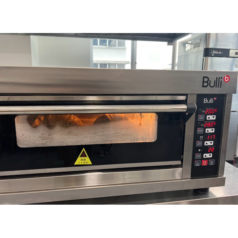 Bulli Electric Deck Oven DSL-1B with Steam Injection & Pizza Stone (600x400mm)