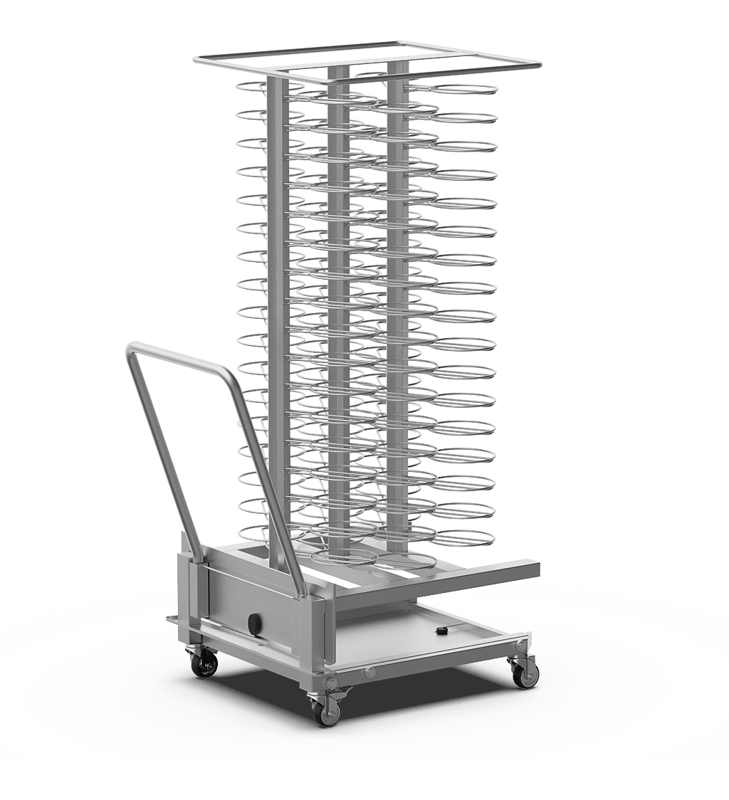 Unox AISI 304 steel trolley for regenerating dishes. XCP4001.