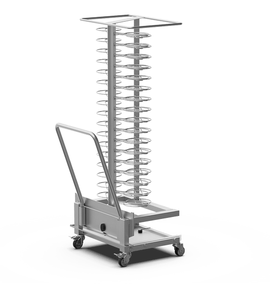 Unox Corrosion-resistant AISI 316L steel trolley for regenerating dishes. XEVTL-051P.