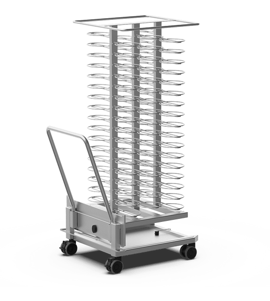 Unox Corrosion-resistant AISI 316L steel trolley for regenerating dishes. XEVTL-102P.
