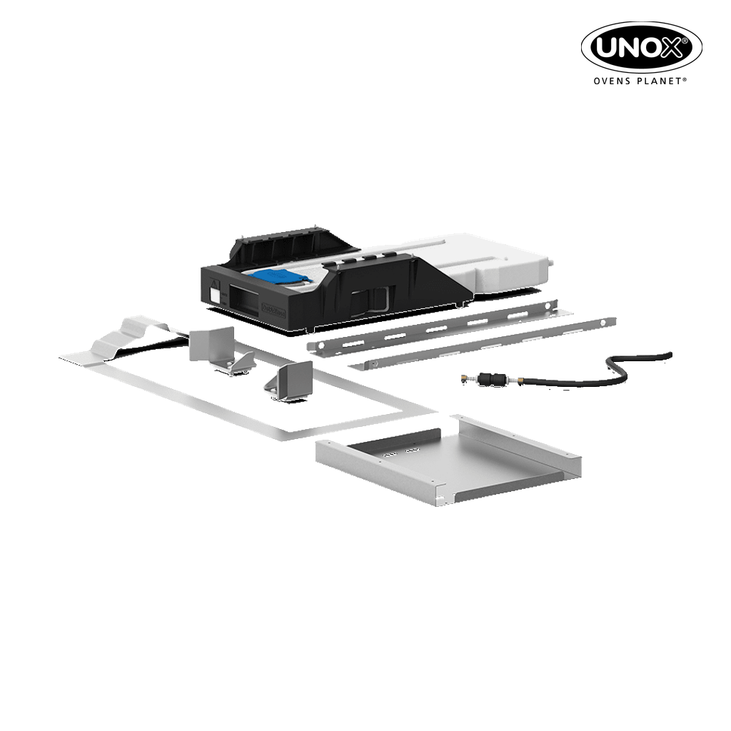 Unox It allows the secure coupling of the trolley to a neutral cabinet. XWBYC-CKEU.