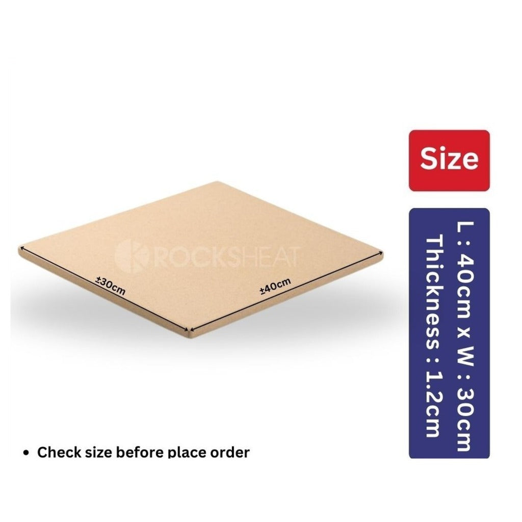 Rocksheat baking stone 40 x 30 x 1.2 cm
