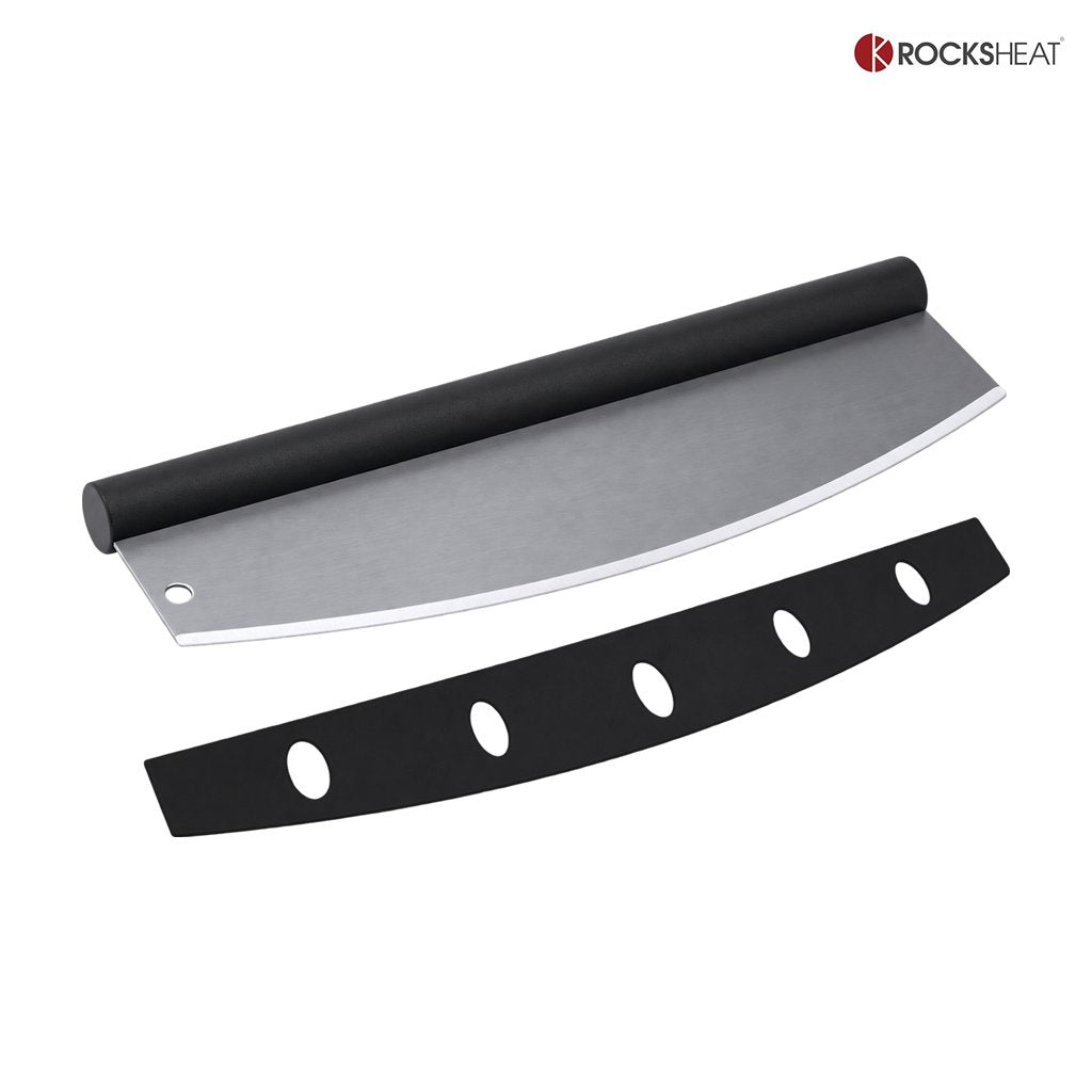 Rocksheat rocking pizza cutter with blade cover, 350 mm