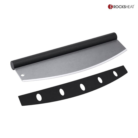 Rocksheat rocking pizza cutter with blade cover, 350 mm