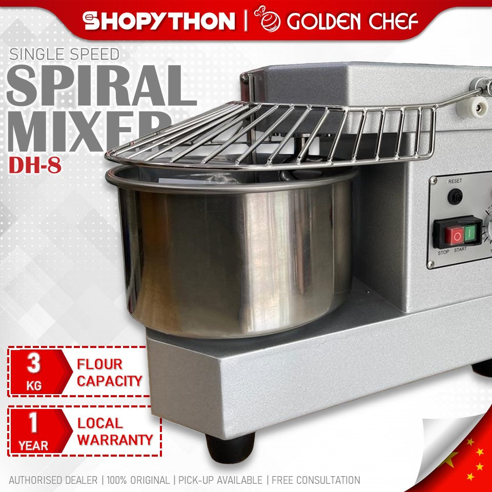 Golden Chef Spiral Mixer DH-8 - Grey