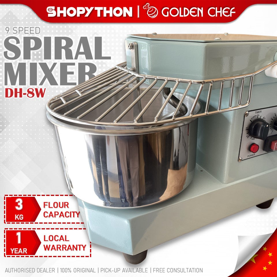 Golden Chef Spiral Mixer DH-8W - Blue