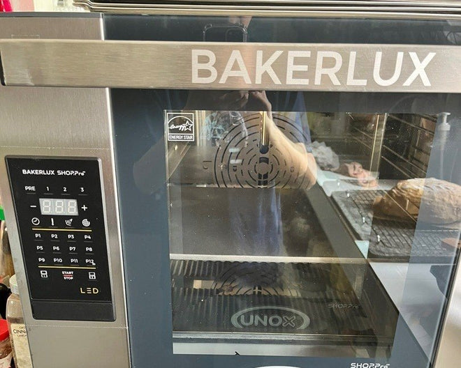 UNOX BAKERLUX SHOP.Pro oven installed in a bakery, photo from a Shopee review