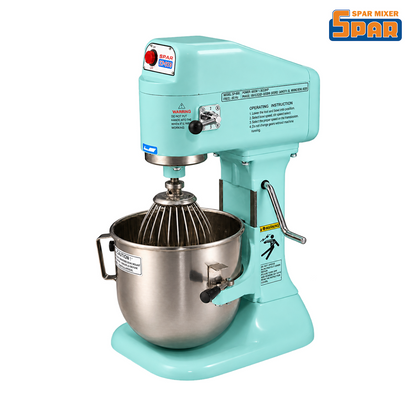 SPAR SP-800 8L planetary mixer in Blue on white background
