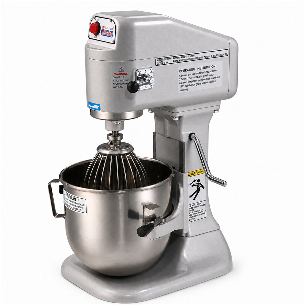 SPAR SP-800 Planetary Mixer 8L - Silver