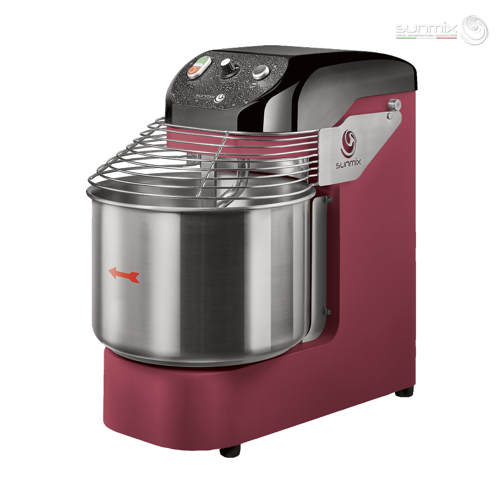 Sunmix EASY20 spiral dough mixer in Rosso Rubino