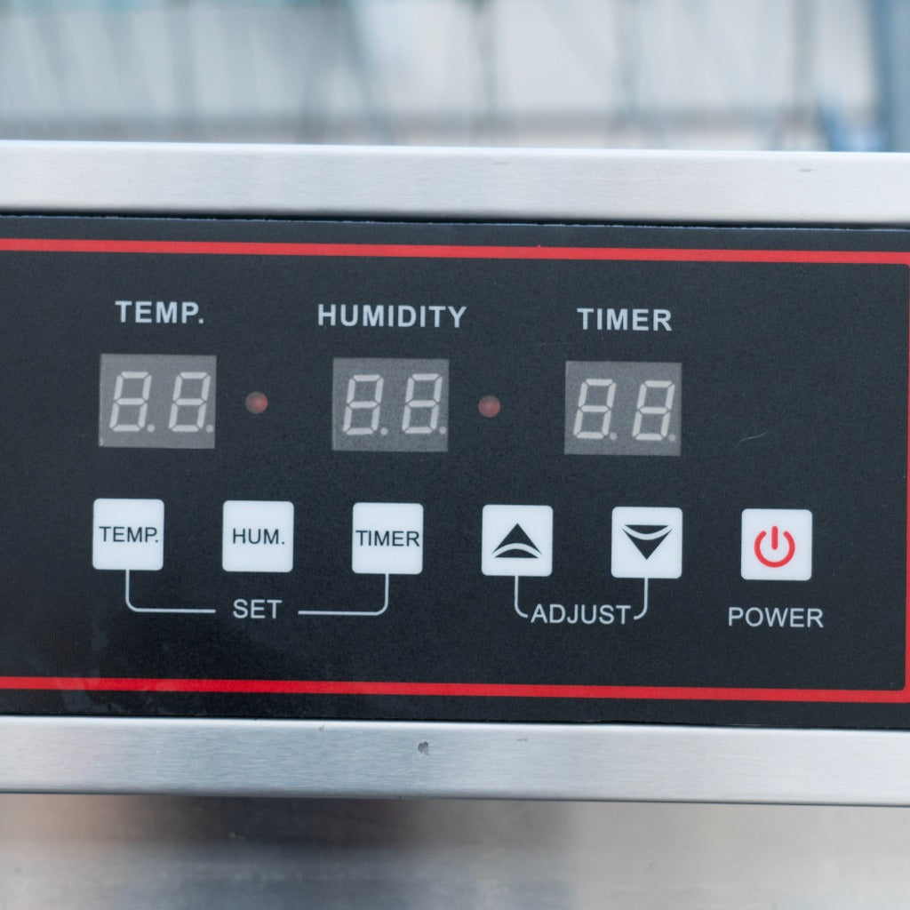 Temperature, humidity and timer control panel