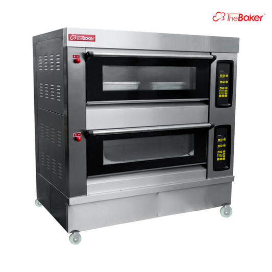The Baker Gas Digital Deck Oven D2/4P (Stainless Steel) cover