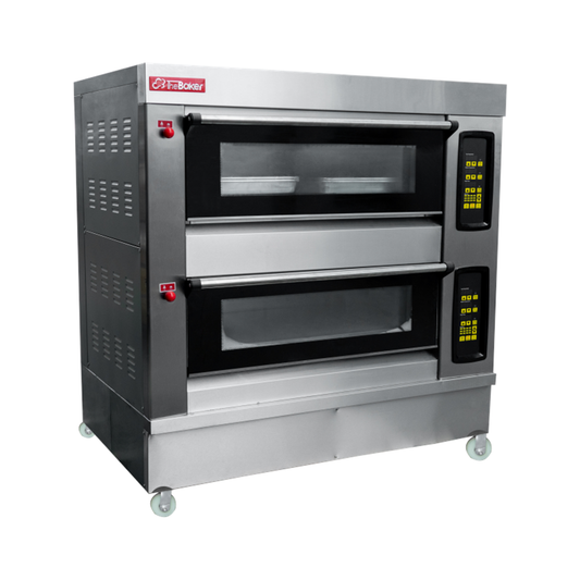 The Baker Gas Digital Deck Oven D2/4P (Stainless Steel)