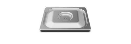 Unox Stainless-steel lid with food-safe silicone gasket. TG120.