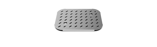 Unox Perforated steel shelf for storing foods that need to remain separate from their liquids. TG123.