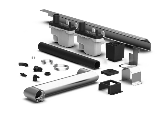 Unox It includes all the necessary parts for installing two stacked electric ovens. XEVQC-0011-E.