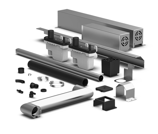Unox It includes all the necessary parts for installing two stacked ovens. XEVQC-0711-G.