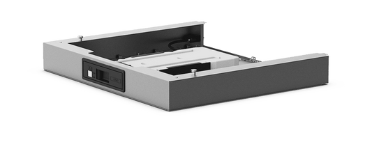 Unox Water tank for oven positioned on counter. 4 liters capacity. XHC021.