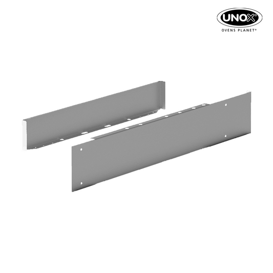 Unox Suitable for both sides of the oven. It makes it possible to reduce the distance between the oven and other heat sources (fryers, pasta cookers, stoves, etc.) to a minimum. XUC040.