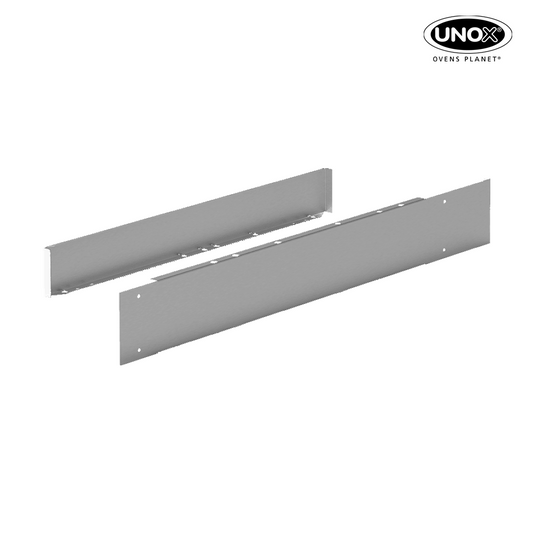 Unox Suitable for both sides of the oven. It makes it possible to reduce the distance between the oven and other heat sources (fryers, pasta cookers, stoves, etc.) to a minimum. XUC041.