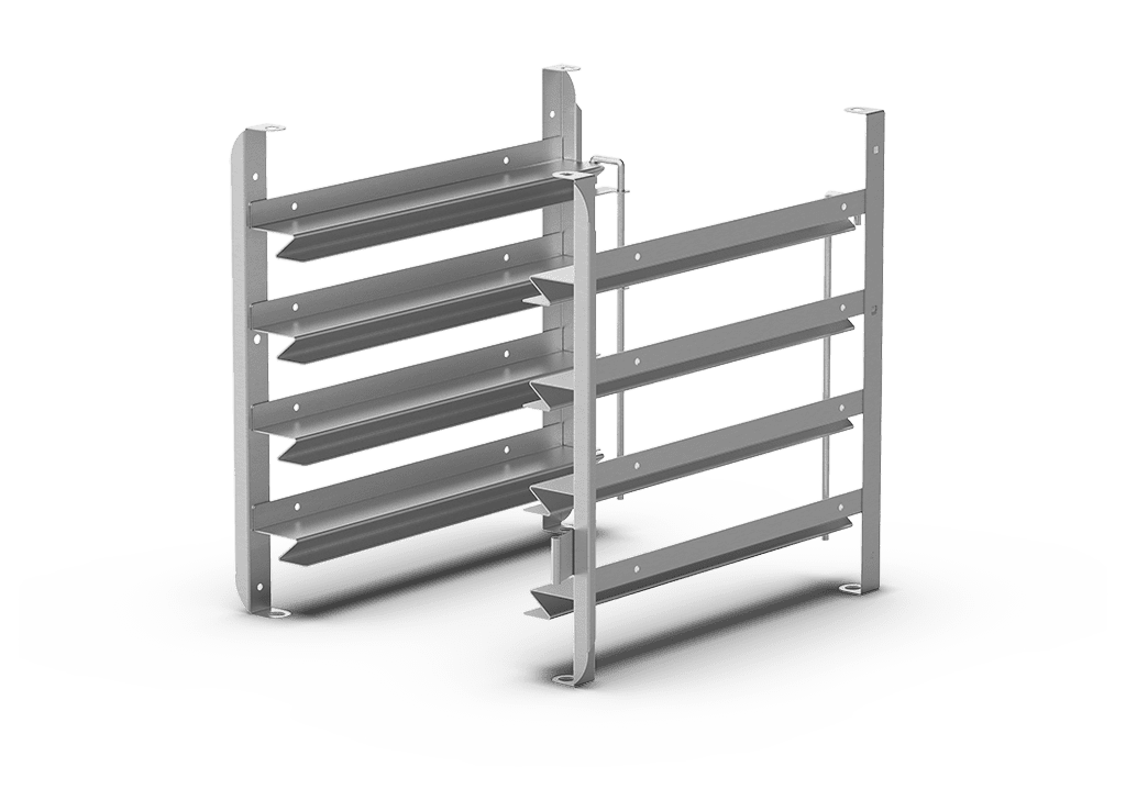Unox It allows the use of GN 1/1 and 600x400 trays. TG990 tray not compatible with lateral supports. XUC055.