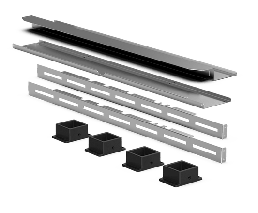 Unox It includes all the necessary parts for the correct installation of stacked BAKERTOP, DECKTOP and LIEVOX. To be used also to stack 2 DECKTOP ovens with a stand. XUC061.