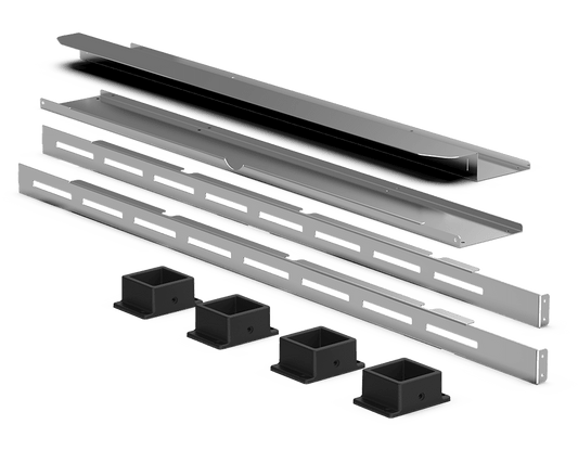 Unox It includes all the necessary parts for the correct installation of stacked BAKERTOP, DECKTOP and LIEVOX. XUC063.
