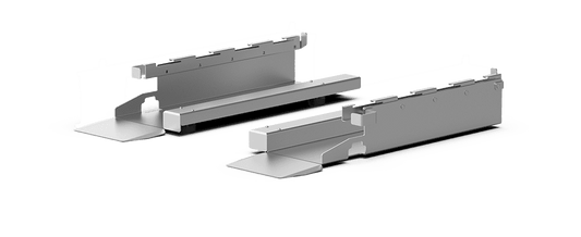 Unox This compensates for an inclination between the kitchen floor and the oven (up to 2,5%) and enables the trolley rack to be positioned correctly and safely inside the oven. XUC163.