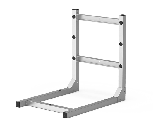 Unox Wall-mounting oven bracket. Before mounting, check the structural characteristics of the wall with a qualified professional (architect/civil engineer) to ensure it is compatible with the moment and force generated by the installed unit. XUC176.