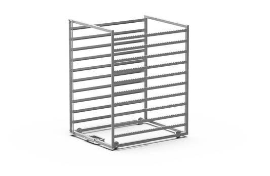 Unox It allows rapid loading and extraction of the trays, reducing the amount of time the door is open. XWVBC-1021.