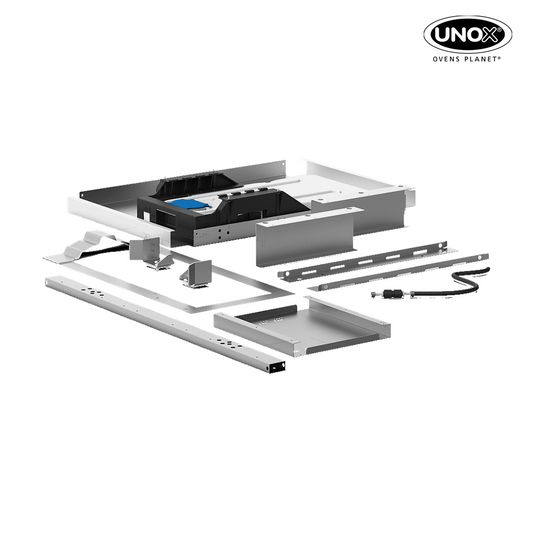Unox It allows the secure coupling of the trolley to the stand. XWVYC-CR11.