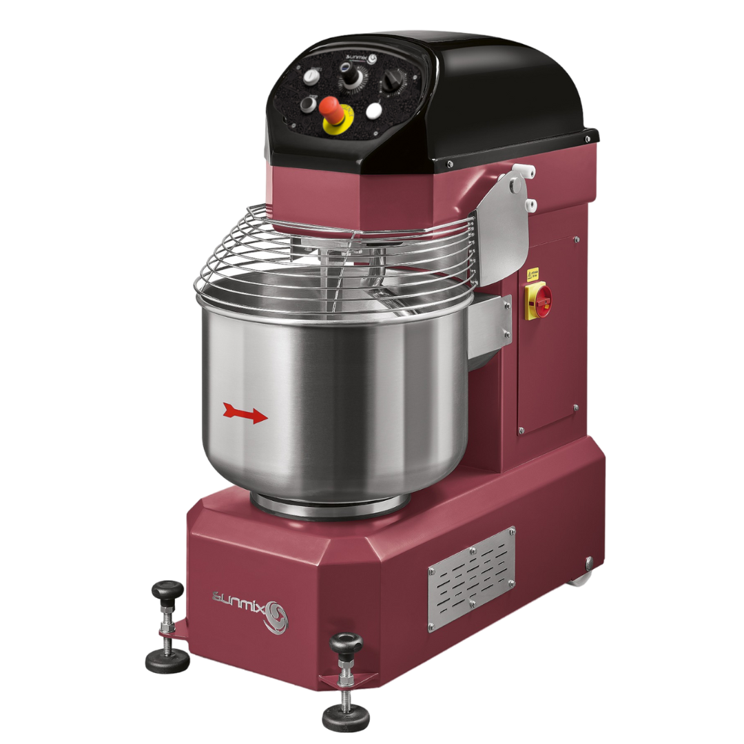 Sunmix SUN30 TL A spiral dough mixer in Rosso Rubino